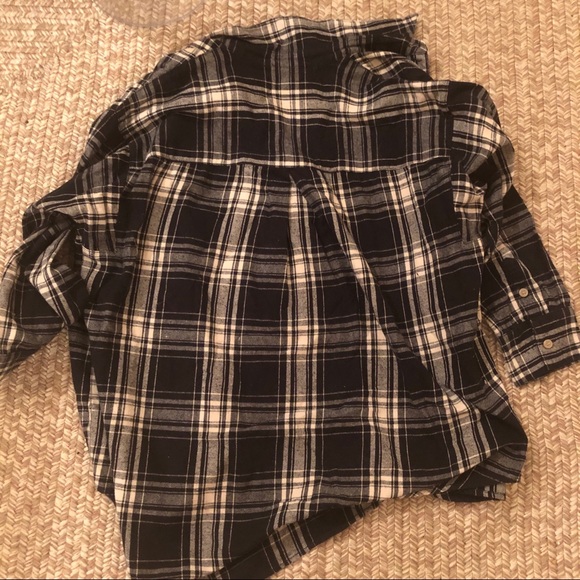 Madewell flannel trapeze shirt in overcast plaid - Picture 3 of 5